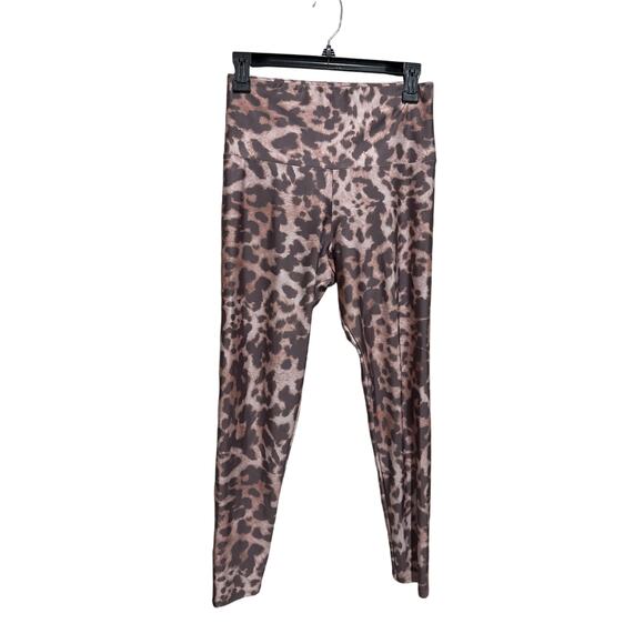 Onzie Leopard Cheetah Animal Print Leggings M/L - Picture 3 of 5